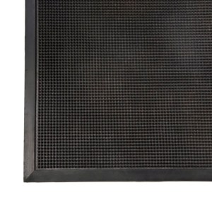 Heavy duty rubber door mat